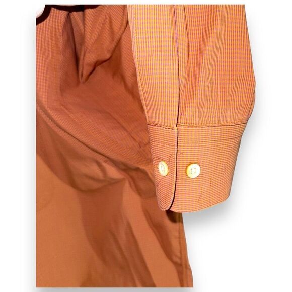 Gitman Brothers Orange Made in USA Button Down Shirt XXL - Picture 7 of 9